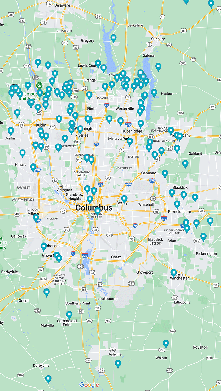 Classic Cupboards service area map