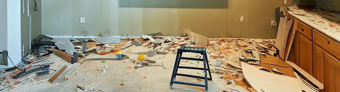 Kitchen mess for demo and new cabinet installation