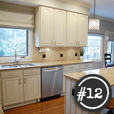 Kitchen painted with Classic Cupboards Paint. Visit www.classiccupboardspaint.com for more details.