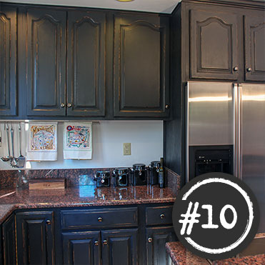 Kitchen painted with Classic Cupboards Paint. Visit www.classiccupboardspaint.com for more details.