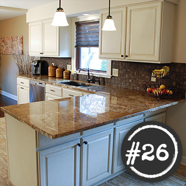 Kitchen painted with Classic Cupboards Paint. Visit www.classiccupboardspaint.com for more details.