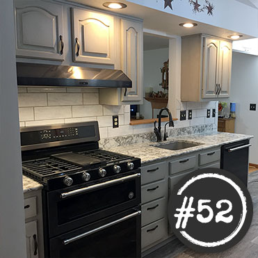 Kitchen painted with Classic Cupboards Paint. Visit www.classiccupboardspaint.com for more details.