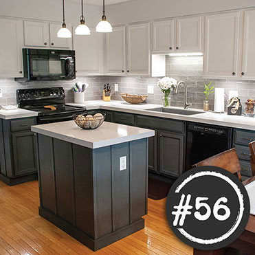 Kitchen painted with Classic Cupboards Paint. Visit www.classiccupboardspaint.com for more details.