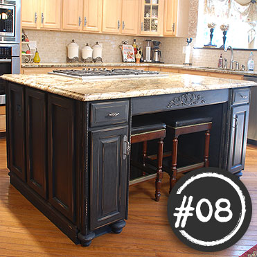 Kitchen painted with Classic Cupboards Paint. Visit www.classiccupboardspaint.com for more details.