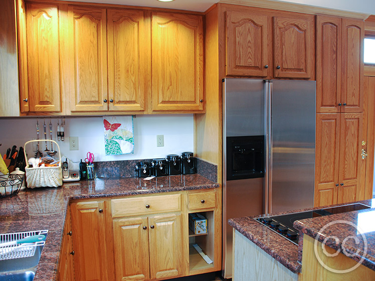 Kitchen painted with Classic Cupboards Paint. Visit www.classiccupboardspaint.com for more details.