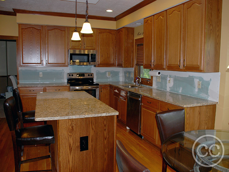 Kitchen painted with Classic Cupboards Paint. Visit www.classiccupboardspaint.com for more details.