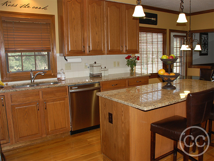 Kitchen painted with Classic Cupboards Paint. Visit www.classiccupboardspaint.com for more details.