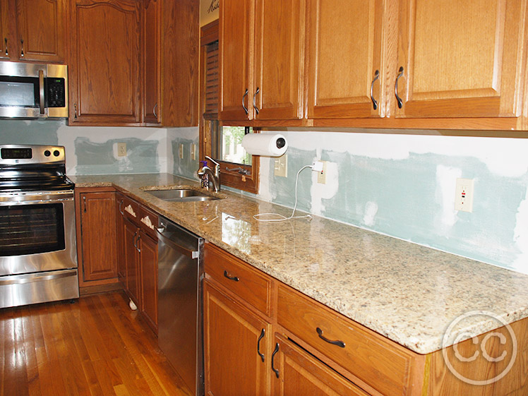 Kitchen painted with Classic Cupboards Paint. Visit www.classiccupboardspaint.com for more details.