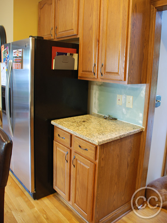 Kitchen painted with Classic Cupboards Paint. Visit www.classiccupboardspaint.com for more details.