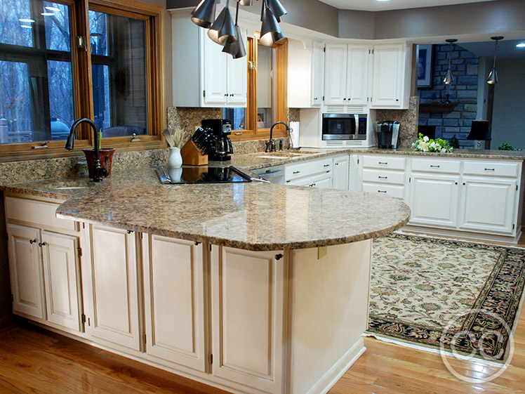 Kitchen painted with Classic Cupboards Paint. Visit www.classiccupboardspaint.com for more details.