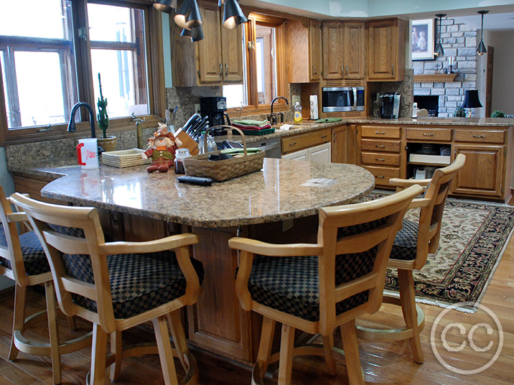 Kitchen painted with Classic Cupboards Paint. Visit www.classiccupboardspaint.com for more details.