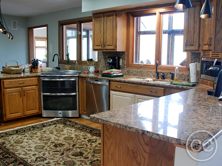 Kitchen painted with Classic Cupboards Paint. Visit www.classiccupboardspaint.com for more details.