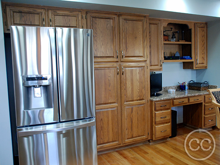 Kitchen painted with Classic Cupboards Paint. Visit www.classiccupboardspaint.com for more details.