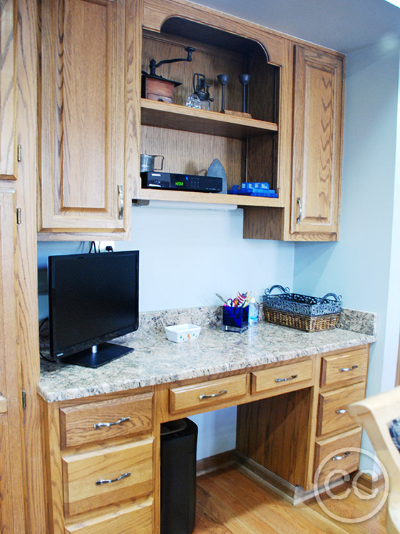 Kitchen painted with Classic Cupboards Paint. Visit www.classiccupboardspaint.com for more details.