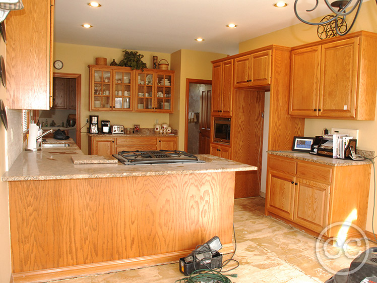 Kitchen painted with Classic Cupboards Paint. Visit www.classiccupboardspaint.com for more details.