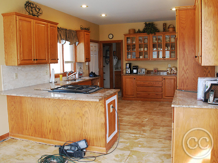 Kitchen painted with Classic Cupboards Paint. Visit www.classiccupboardspaint.com for more details.