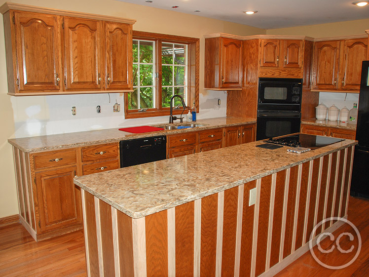 Kitchen painted with Classic Cupboards Paint. Visit www.classiccupboardspaint.com for more details.