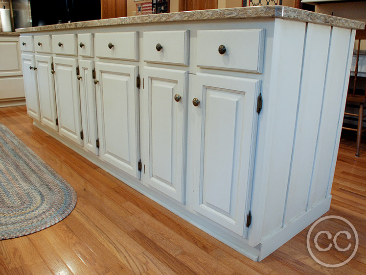 Kitchen painted with Classic Cupboards Paint. Visit www.classiccupboardspaint.com for more details.