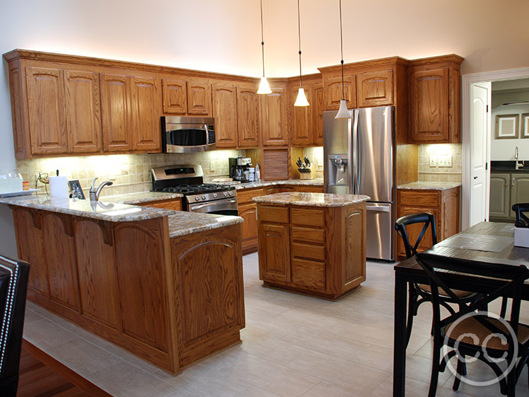 Kitchen painted with Classic Cupboards Paint. Visit www.classiccupboardspaint.com for more details.