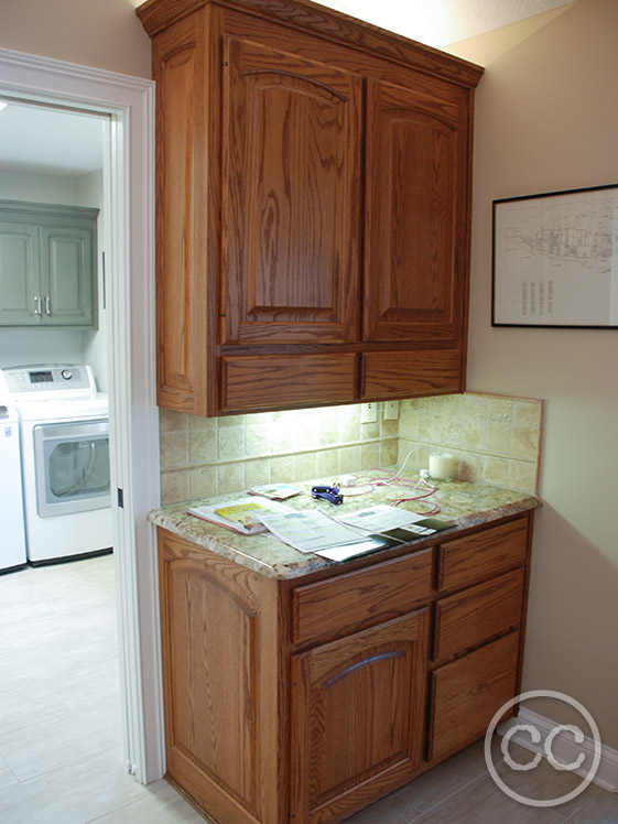 Kitchen painted with Classic Cupboards Paint. Visit www.classiccupboardspaint.com for more details.