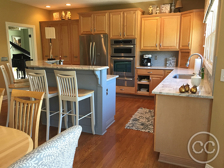 Kitchen painted with Classic Cupboards Paint. Visit www.classiccupboardspaint.com for more details.