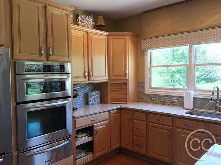 Kitchen painted with Classic Cupboards Paint. Visit www.classiccupboardspaint.com for more details.