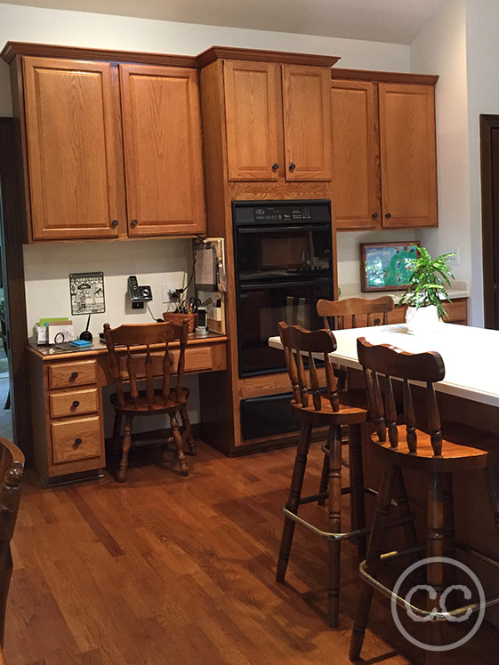 Kitchen painted with Classic Cupboards Paint. Visit www.classiccupboardspaint.com for more details.