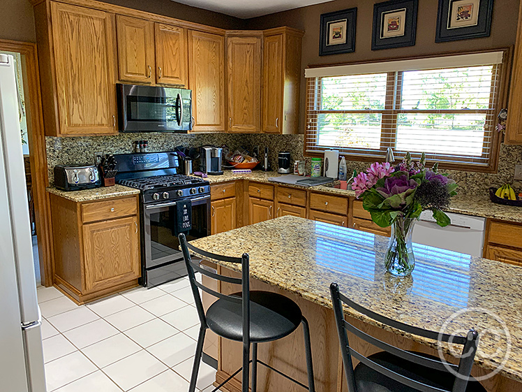 Kitchen painted with Classic Cupboards Paint. Visit www.classiccupboardspaint.com for more details.