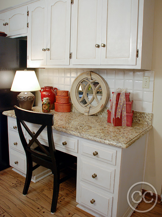 Kitchen painted with Classic Cupboards Paint. Visit www.classiccupboardspaint.com for more details.