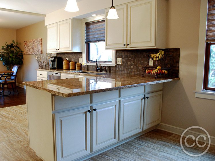 Kitchen painted with Classic Cupboards Paint. Visit www.classiccupboardspaint.com for more details.