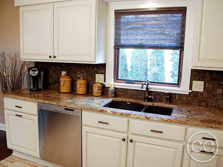 Kitchen painted with Classic Cupboards Paint. Visit www.classiccupboardspaint.com for more details.