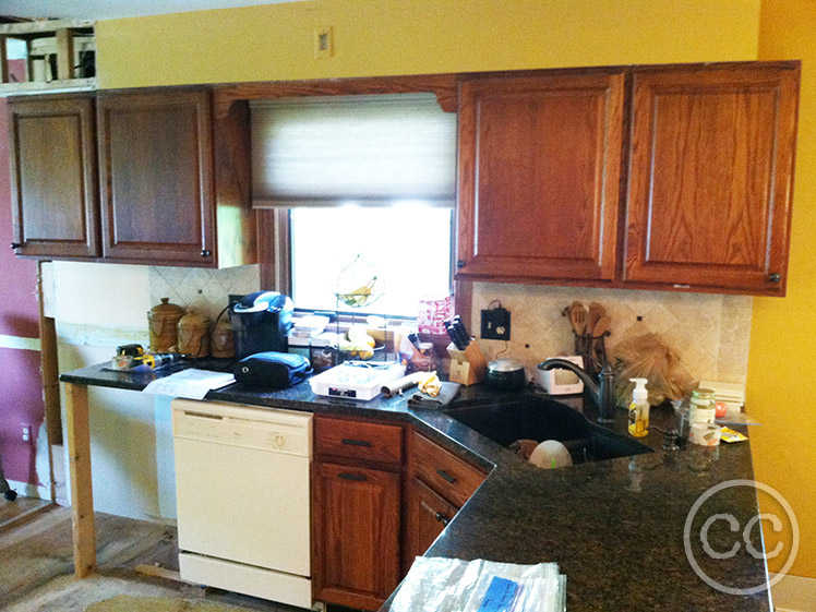 Kitchen painted with Classic Cupboards Paint. Visit www.classiccupboardspaint.com for more details.