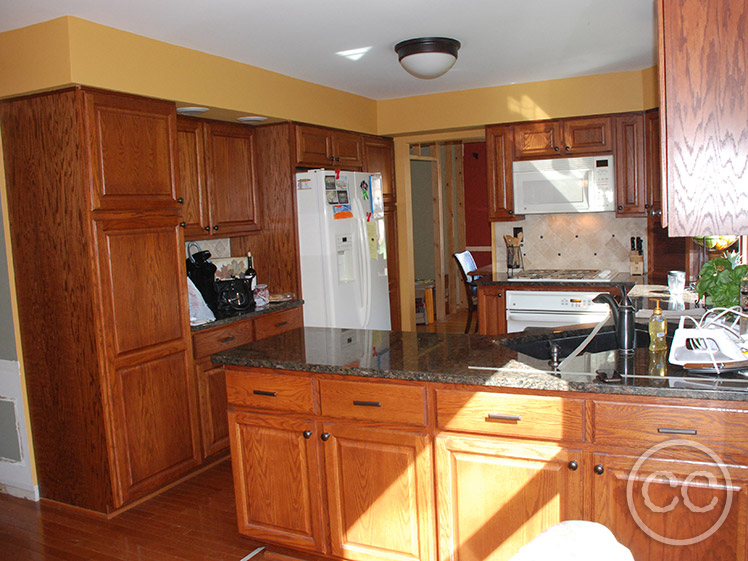 Kitchen painted with Classic Cupboards Paint. Visit www.classiccupboardspaint.com for more details.