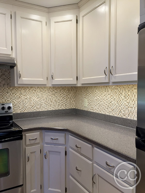 Kitchen painted with Classic Cupboards Paint. Visit www.classiccupboardspaint.com for more details.