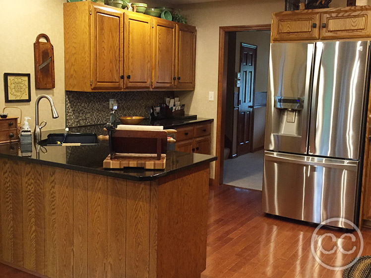 Kitchen painted with Classic Cupboards Paint. Visit www.classiccupboardspaint.com for more details.