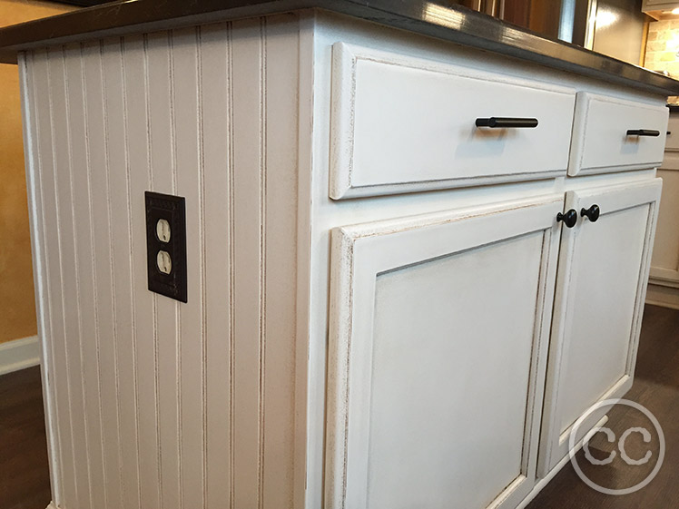 Kitchen painted with Classic Cupboards Paint. Visit www.classiccupboardspaint.com for more details.