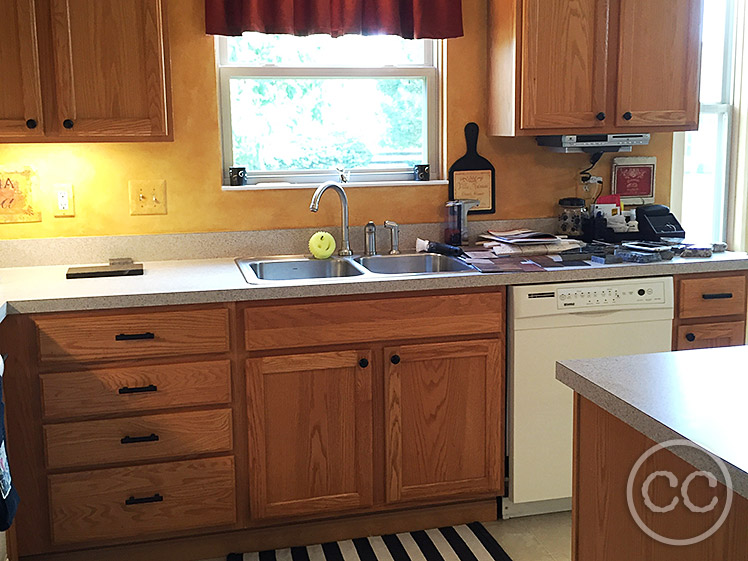 Kitchen painted with Classic Cupboards Paint. Visit www.classiccupboardspaint.com for more details.