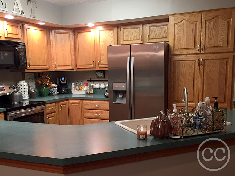 Kitchen painted with Classic Cupboards Paint. Visit www.classiccupboardspaint.com for more details.