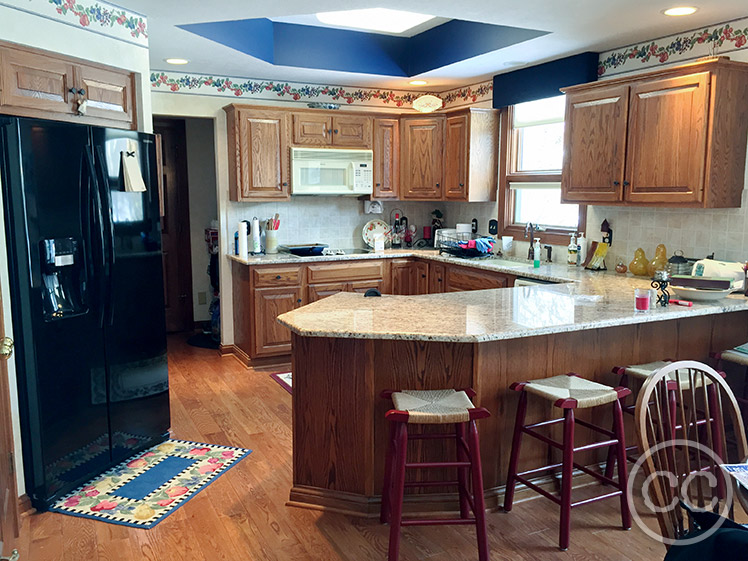 Kitchen painted with Classic Cupboards Paint. Visit www.classiccupboardspaint.com for more details.