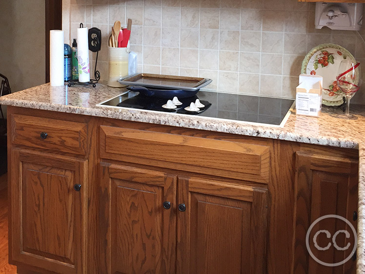 Kitchen painted with Classic Cupboards Paint. Visit www.classiccupboardspaint.com for more details.