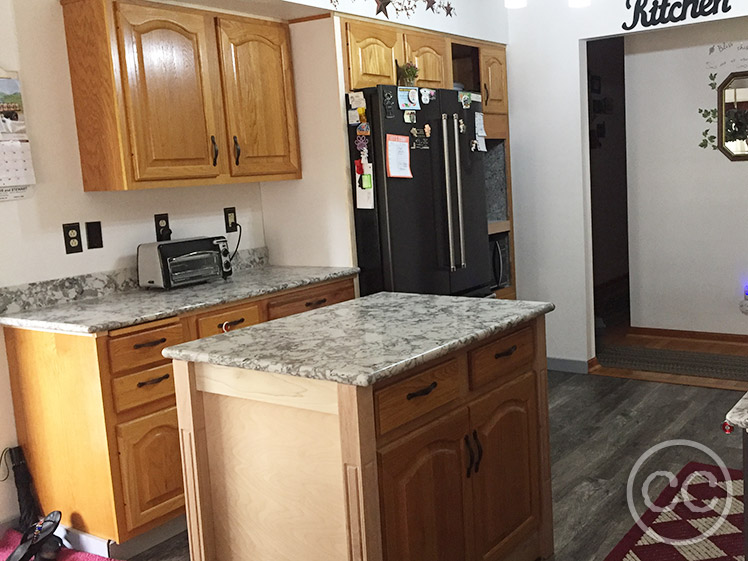 Kitchen painted with Classic Cupboards Paint. Visit www.classiccupboardspaint.com for more details.