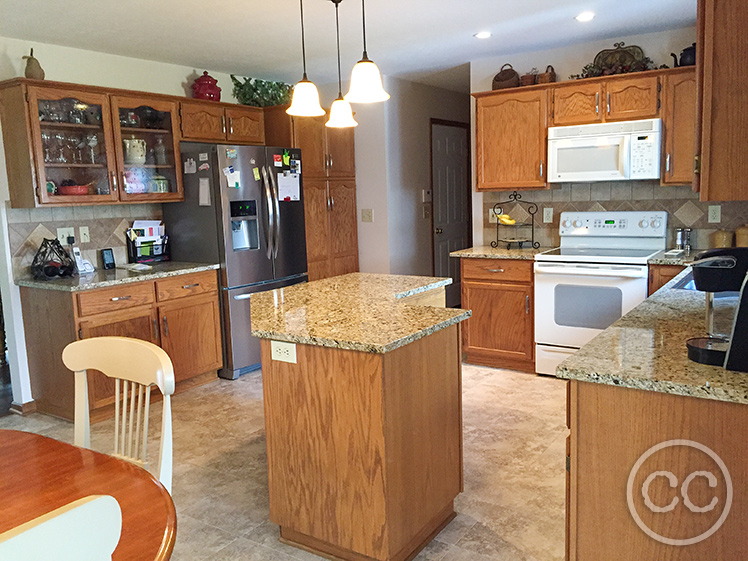 Kitchen painted with Classic Cupboards Paint. Visit www.classiccupboardspaint.com for more details.