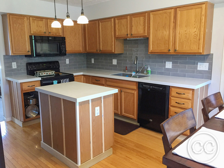 Kitchen painted with Classic Cupboards Paint. Visit www.classiccupboardspaint.com for more details.