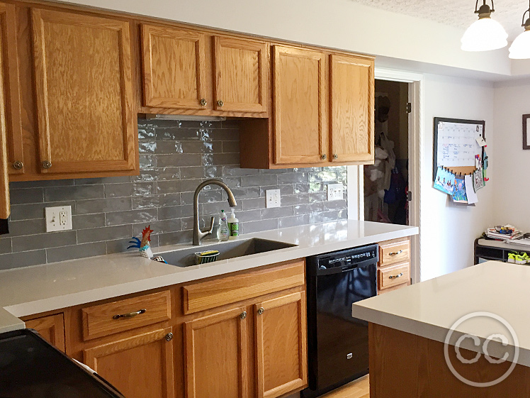 Kitchen painted with Classic Cupboards Paint. Visit www.classiccupboardspaint.com for more details.