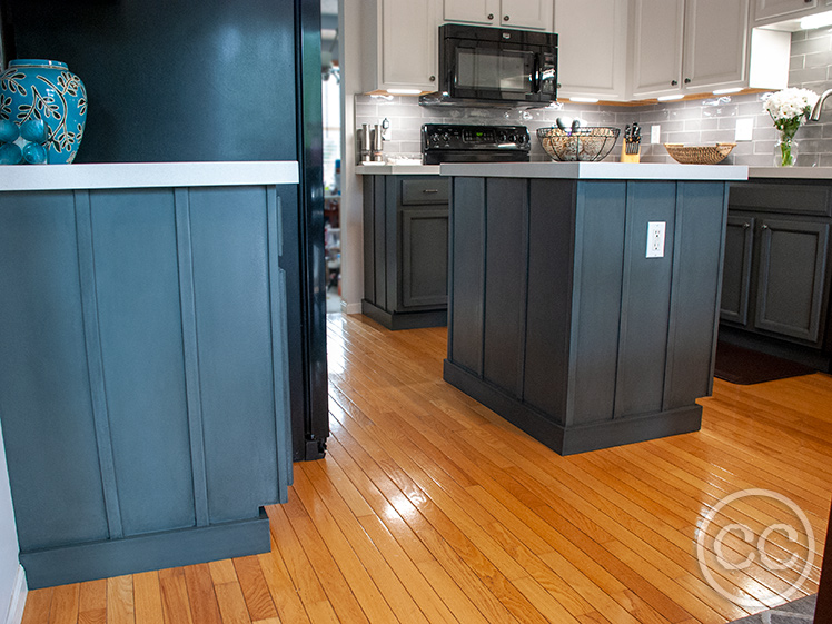 Kitchen painted with Classic Cupboards Paint. Visit www.classiccupboardspaint.com for more details.