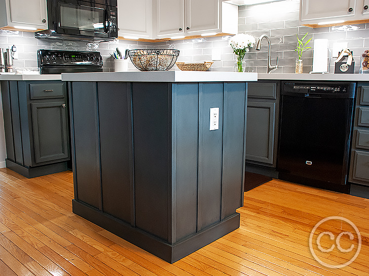 Kitchen painted with Classic Cupboards Paint. Visit www.classiccupboardspaint.com for more details.