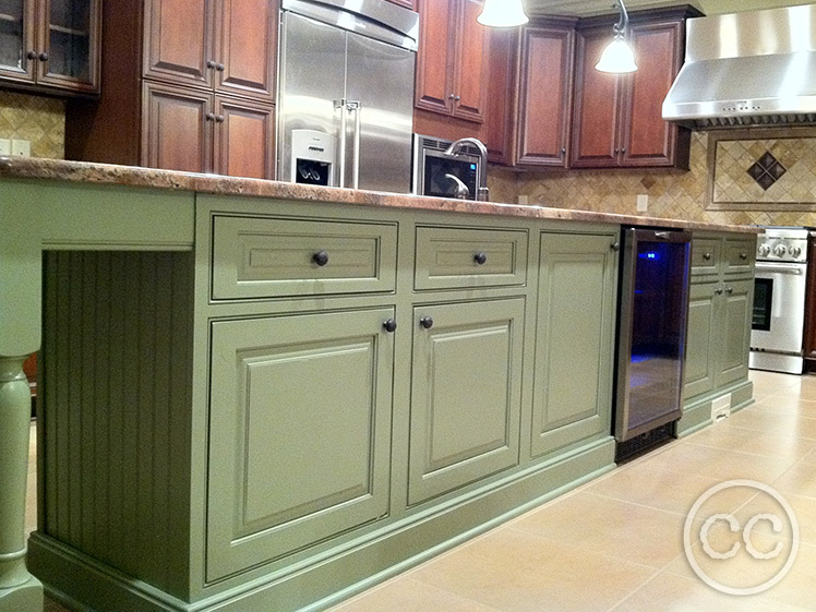 Kitchen painted with Classic Cupboards Paint. Visit www.classiccupboardspaint.com for more details.