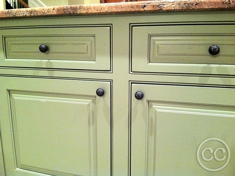 Kitchen painted with Classic Cupboards Paint. Visit www.classiccupboardspaint.com for more details.