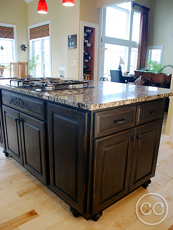 Kitchen painted with Classic Cupboards Paint. Visit www.classiccupboardspaint.com for more details.