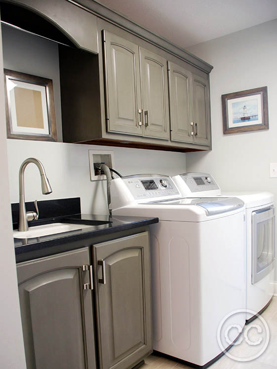 Kitchen painted with Classic Cupboards Paint. Visit www.classiccupboardspaint.com for more details.